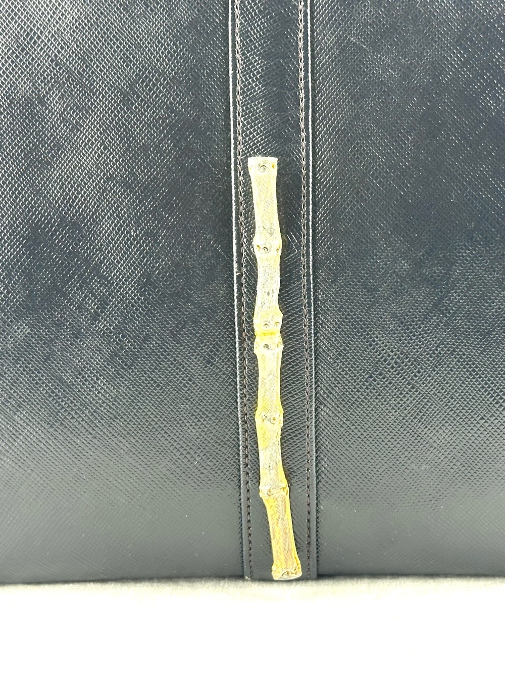 Vintage 1950s Creations by International Black Leather Top-Handle Bag - Picture 9 of 16